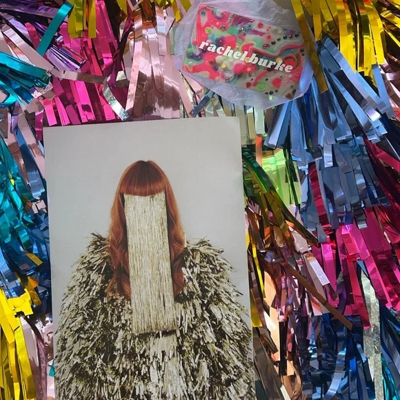 RACHEL BURKE Original Tinsel Tote Colorful Metallic Bag - of Imakestagram fame - Picture 9 of 10